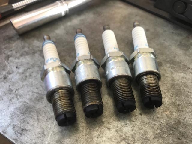 マツダ RX-7 FD3S スパークプラグ交換 NGKプラグ 福島県 白河市