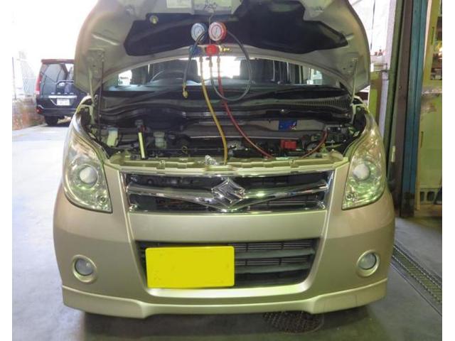 スズキ パレット MK21S エアコン・コンプレッサー交換(リビルト品) 呉