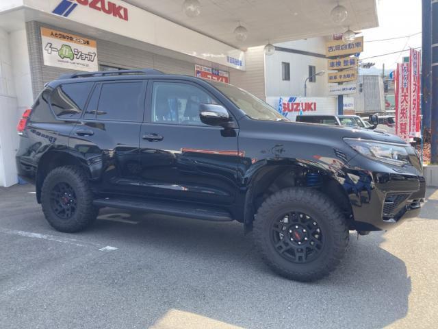 ランクルプラド150 リフトアップ施工 JAOS モトレージ 令和3年式 広島