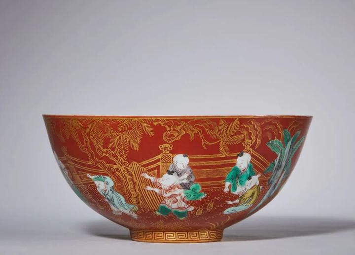 陶器 中国美術 台灣懷舊早期【天命百壽】珊瑚紅 31cm花瓶 陶器 中国