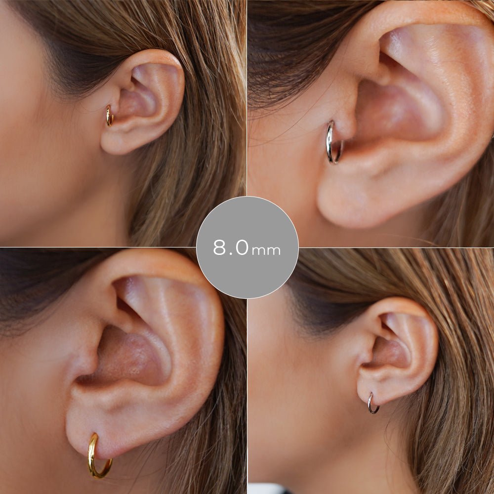 引っかからない・つけっぱなしフープピアス│K18ゴールド/プラチナ