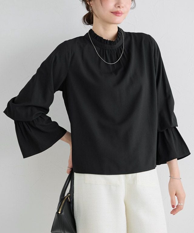 フリル襟シャーリングブラウス【Pierrot】 | 【公式】Pierrot（ピエロ