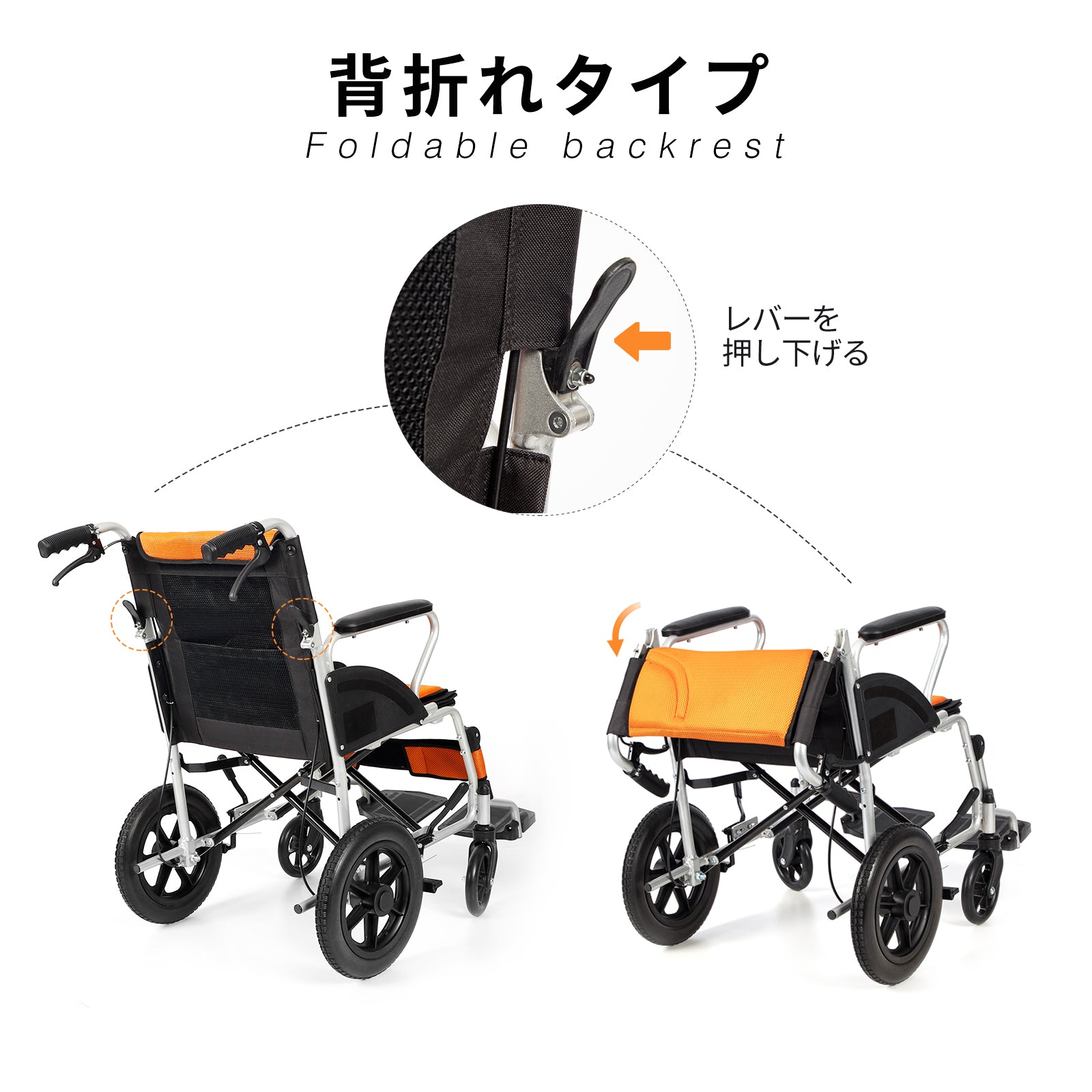 PIPIBEAR 車椅子 介助用車いす 折畳み 軽量 コンパクト 介助型 簡易