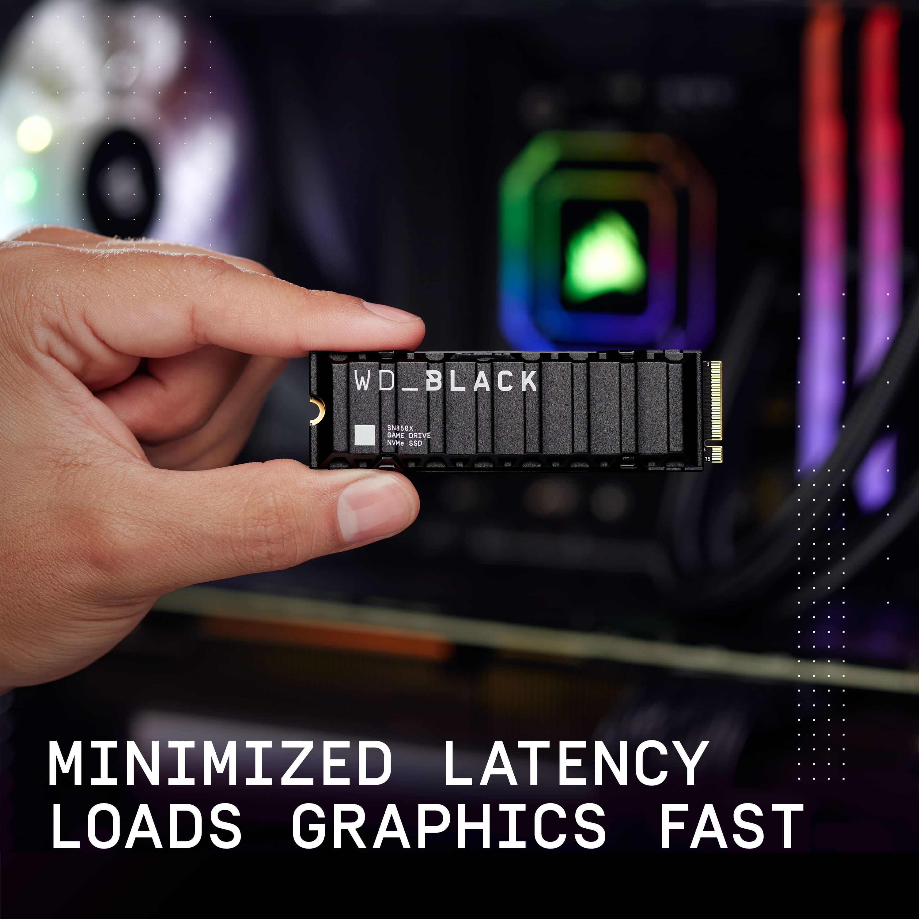 WD BLACK SN850X 8TB Internal SSD PCIe Gen 4 x4 NVMe with Heatsink