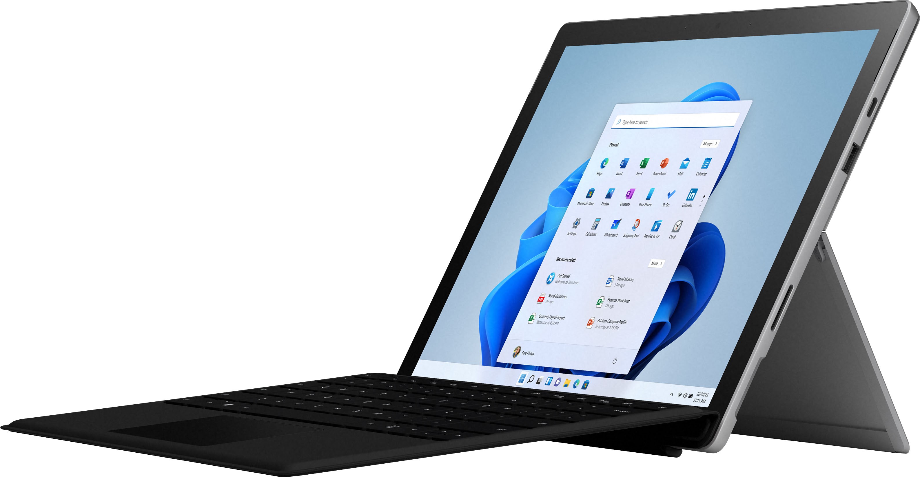 Surface Pro7＋ 8G/256G Office 超美品・ブラック surface Pro7 8G