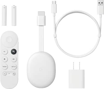 Chromecast with Google TV (HD) Snow GA03131-US - Best Buy
