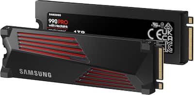 Samsung 990 PRO 1TB Internal SSD PCIe Gen 4x4 NVMe with Heatsink