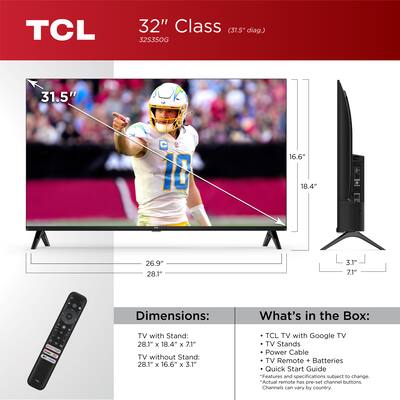 Xell 32V型 フルHD Google TV TL-320RHD Xell 32V型 フルHD Google TV