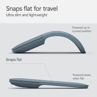 Microsoft Surface Arc Bluetooth BlueTrack Ambidextrous Mouse for