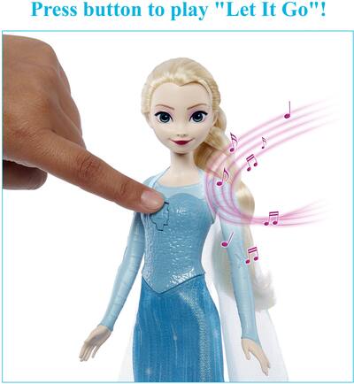 Mattel Disney Frozen Singing Elsa Fashion Doll Collectibles