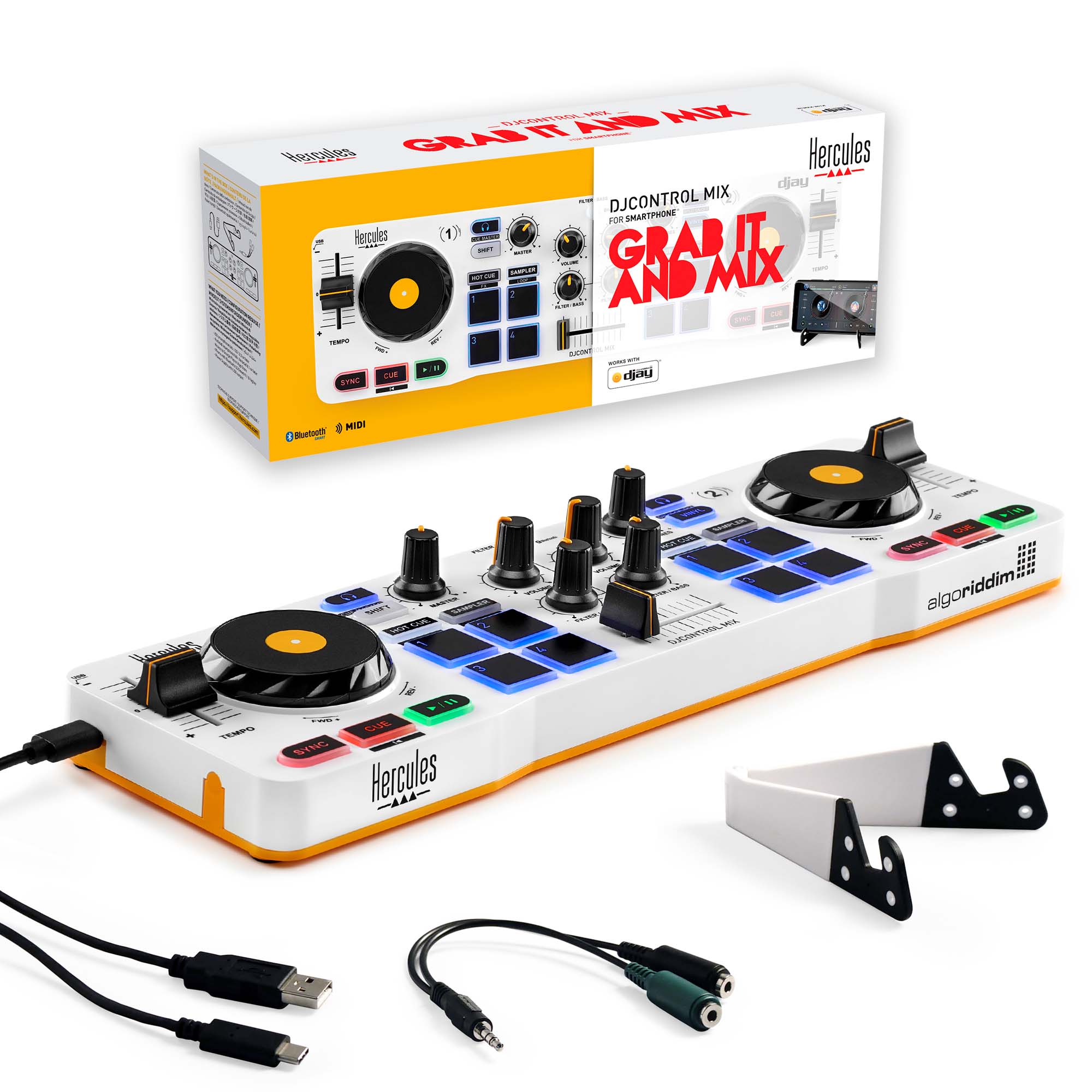 HERCULES DJCONTROL MIX a40 DJControl Mix - Orange Edition