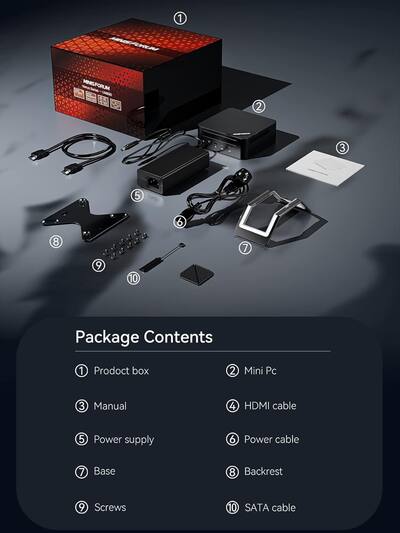 Minisforum UM773 Lite Mini Desktop PC, AMD Ryzen 7 7735HS, 32GB