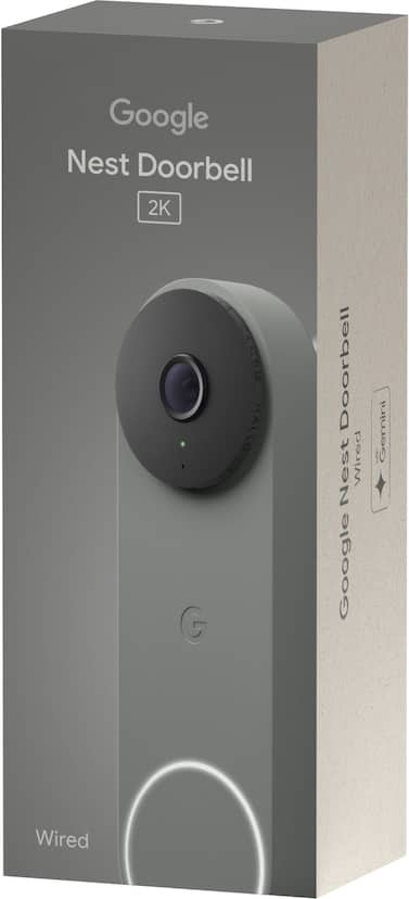 Google Nest Doorbell (wired, 3rd gen) Latest Model 2K Video and