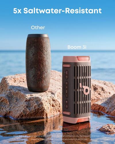 Soundcore Boom 3i by Anker, Rugged Outdoor Speakers, IP68