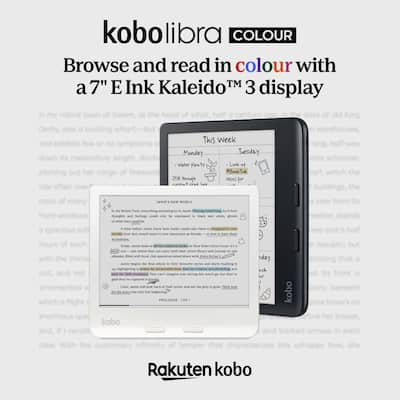 Kobo Libra Colour eReader (Black) with Bundle 2024 Black