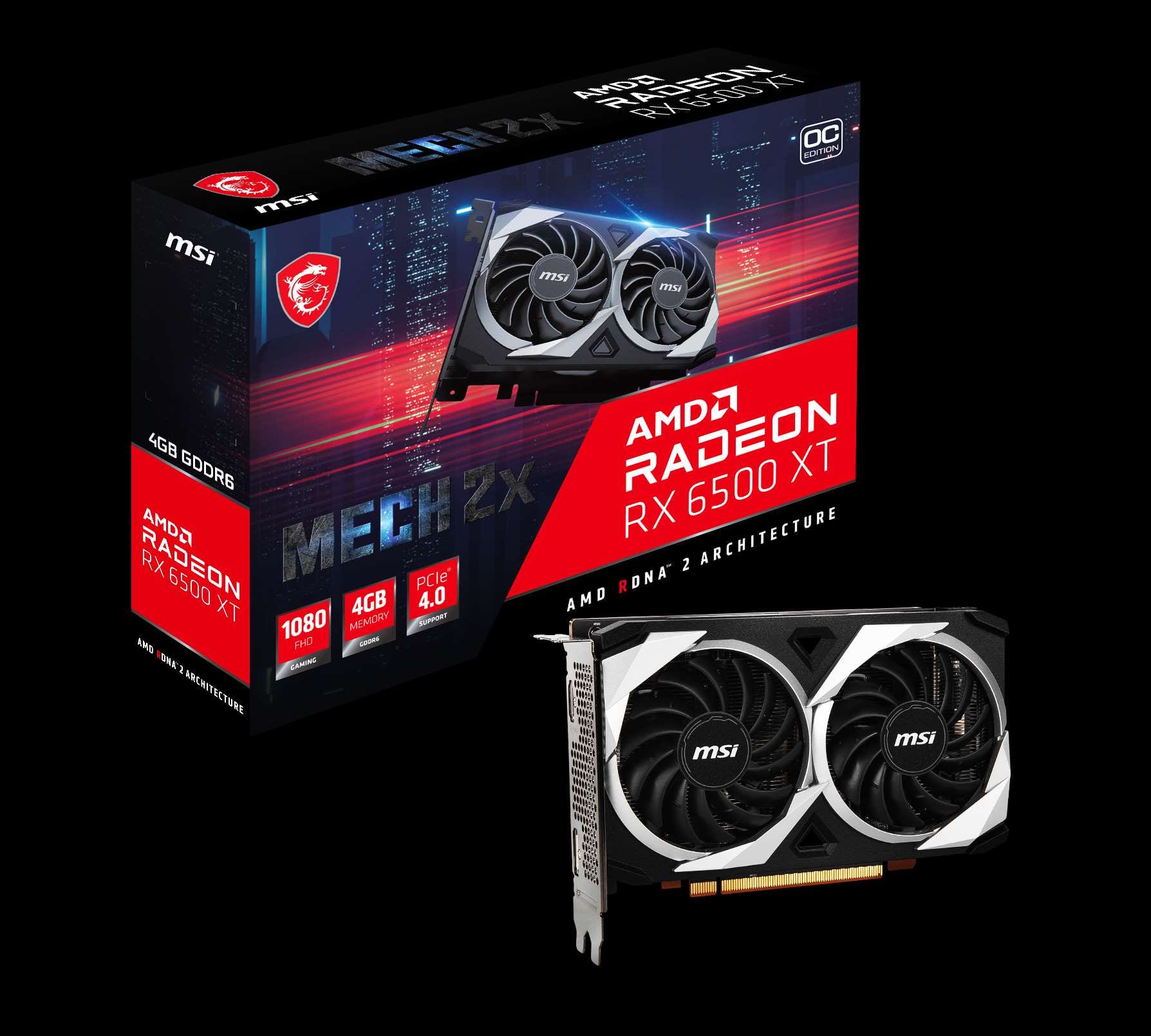 Questions and Answers: MSI AMD Radeon RX 6500 XT Mech 2X 4G OC 4GB