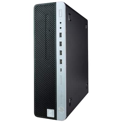 HP Refurbished Excellent ProDesk 600G4 SFF Desktop PC, Hexa Intel