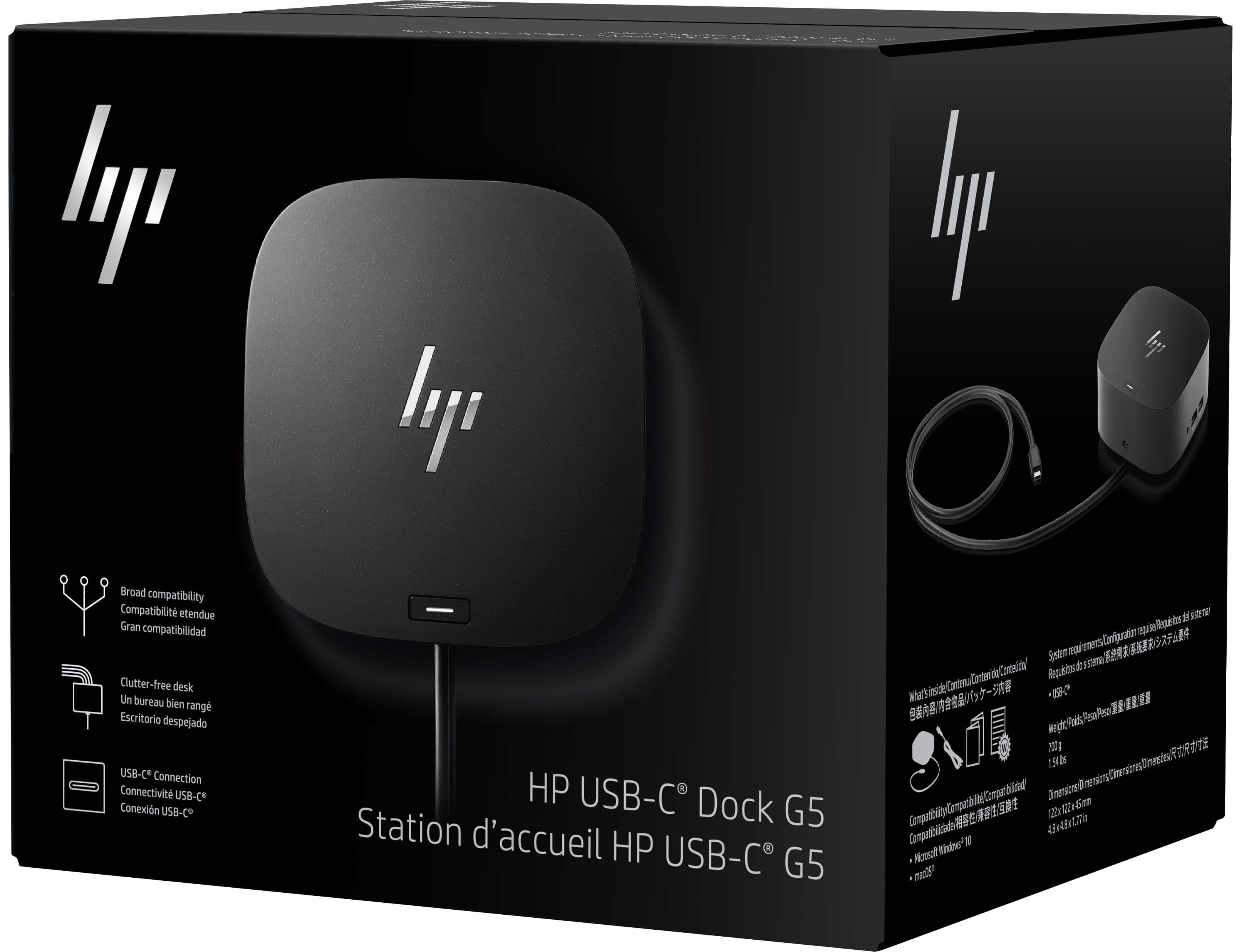 HP G5 USB C Universal Docking Station Black 26D32AA#ABL - Best Buy