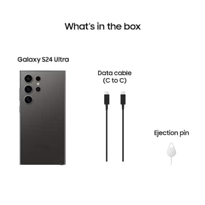 Samsung Galaxy S24 Ultra 256GB (Unlocked) Titanium Black SM