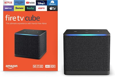Amazon Fire TV Cube, with AI powered Fire TV Search, Hands free