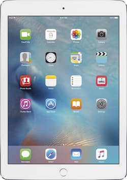 Apple iPad Air 2 Wi Fi + Cellular 64GB Silver (Unlocked) MH2N2LL/A