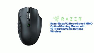 Razer Naga V2 HyperSpeed MMO Optical Gaming Mouse with 19