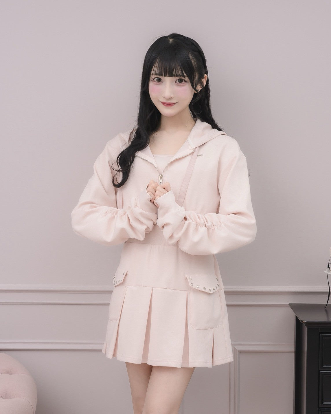 レイヤードプリーツボンディングワンピ – pium