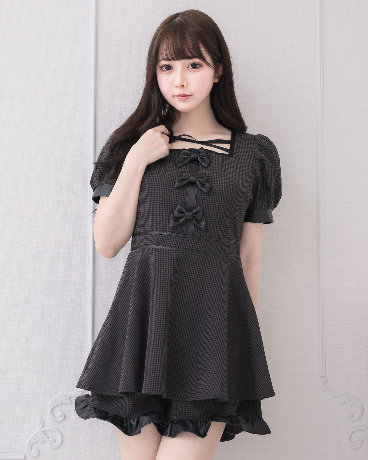 バイカラーレザーリボンセットアップ – pium