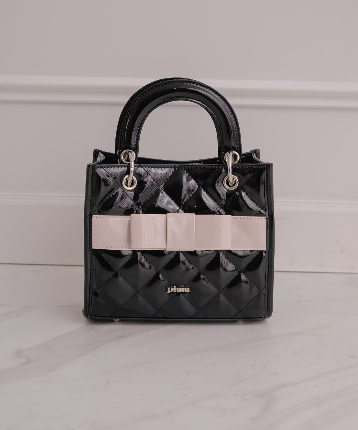 フロントリボンキルティングミニトート – pium