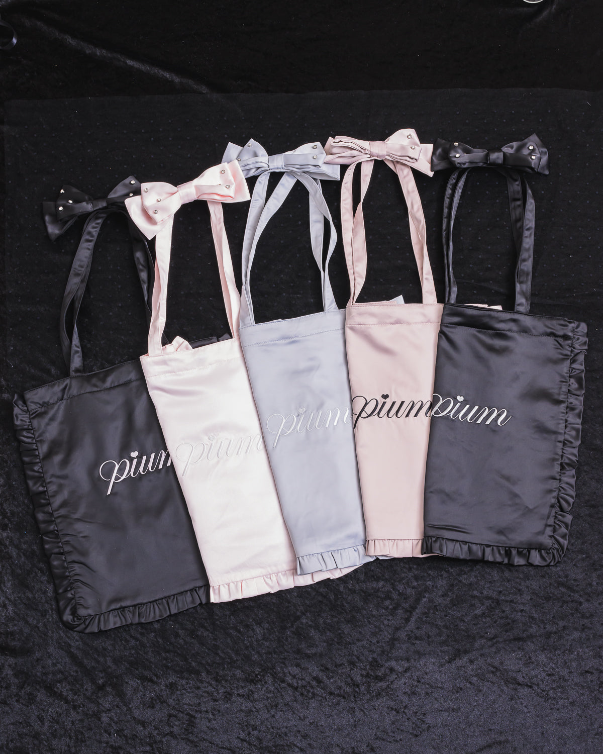 ショルダーリボンフリルスクエアトート – pium