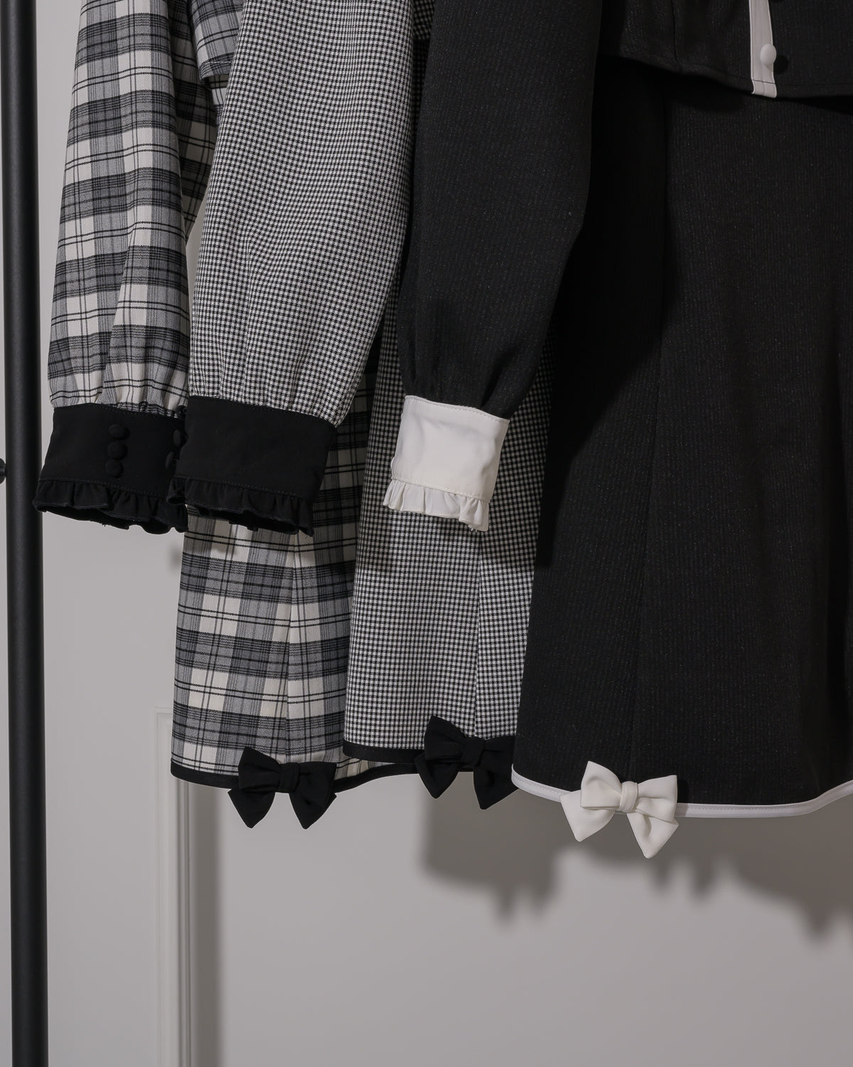 バイカラーリボンレイヤードフレアワンピ – pium