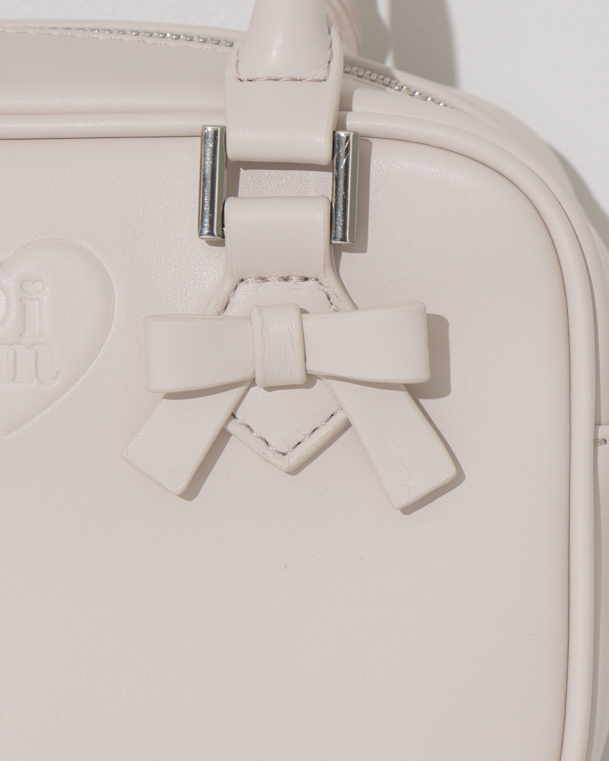 ハートポーチ付きミニリボンボストンバッグ – pium