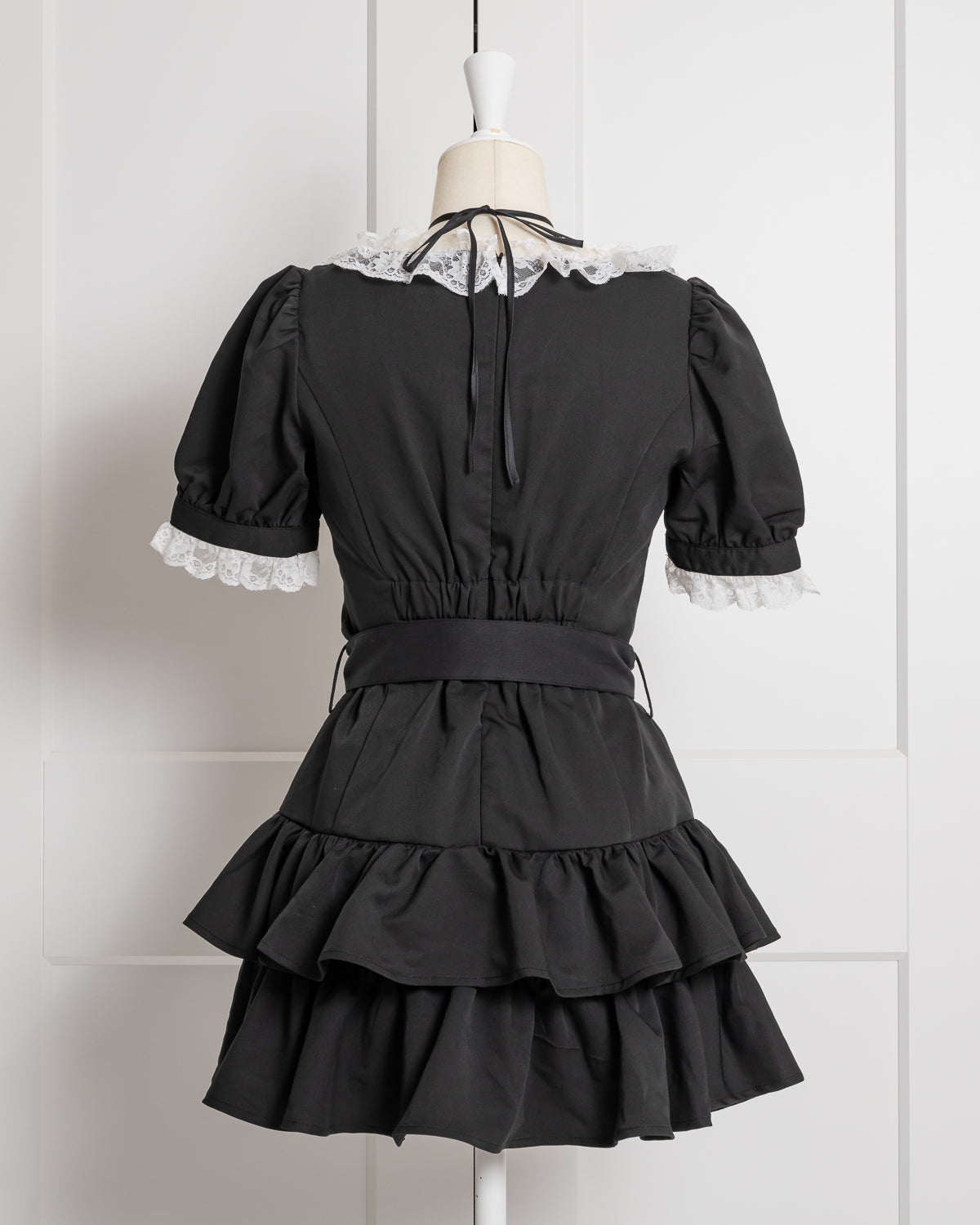 レースフリルティアードミニワンピース – pium