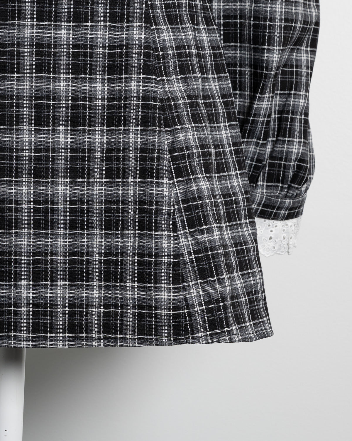 コットンレース長袖カフェワンピース – pium