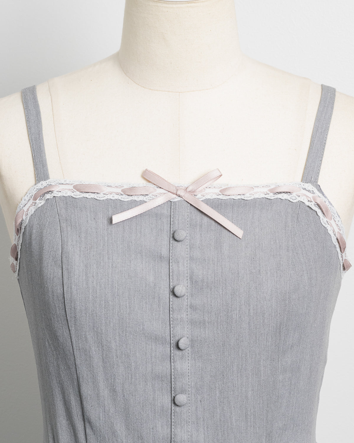 ファー付きティアードジャンパースカート – pium