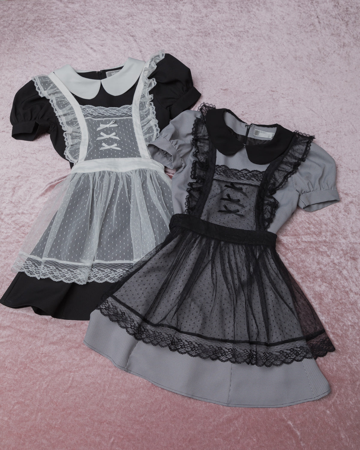 チュールエプロン付きドーリーミニワンピ – pium