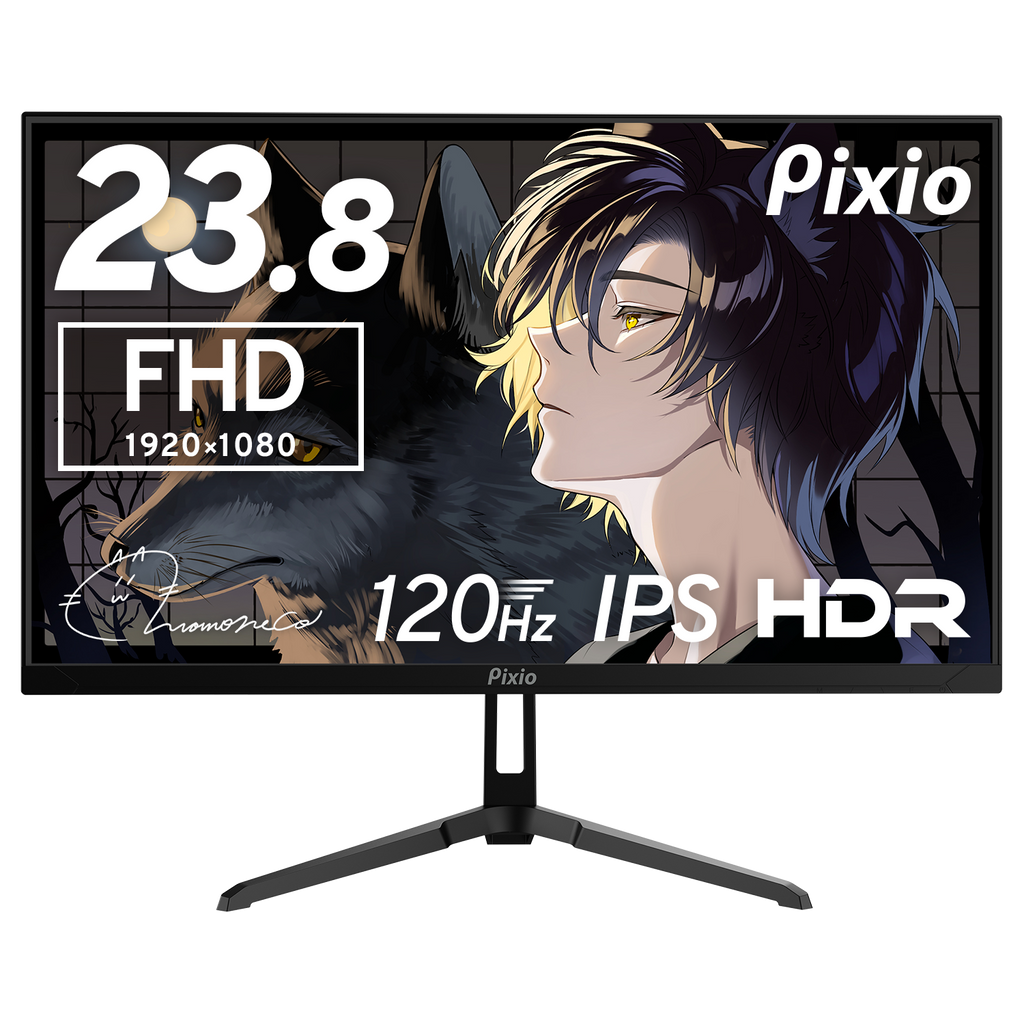 PX246WAVE / ブラック | 23.8インチ 120Hz FHD IPSゲーミングモニター