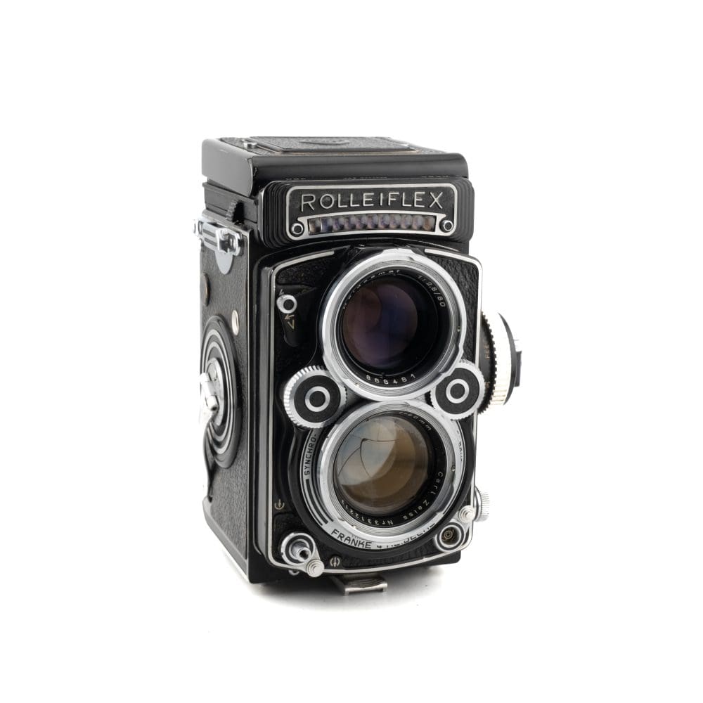 RolleiFlex 2.8F Medium Format Film Camera with Zeiss Planar 80mm f