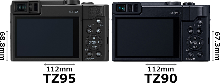 LUMIX DC-TZ95」と「LUMIX DC-TZ90」の違い - フォトスク