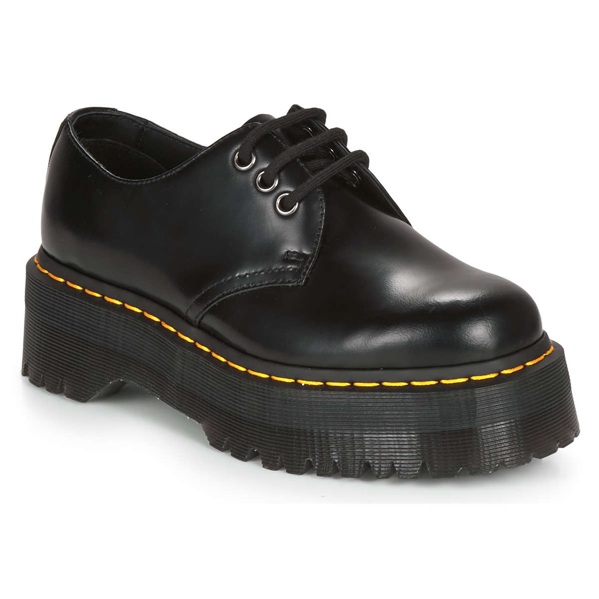 Dr. Martens 1461 QUAD BLACK POLISHED SMOOTH Preto - Entrega