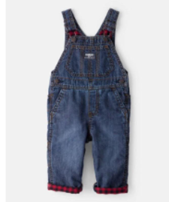 Baby Stretch Denim Classic Overalls - Dark Wash - OshKosh B'gosh