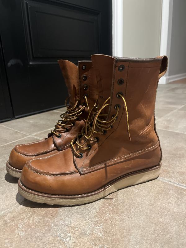 Men's 8-Inch Classic Moc Boot in Brown Leather 877