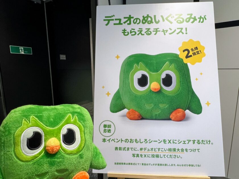 グッズ感想】Duolingoのキャラクター「デュオ」のぬいぐるみ「Duo