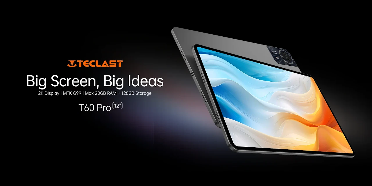 Teclast T60 Pro 発表、MediaTek Helio G99搭載の12型Android