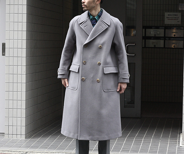 COAT】SCYE BASICS Wool Cashmere Melton Raglan Overcoat. | andPheb