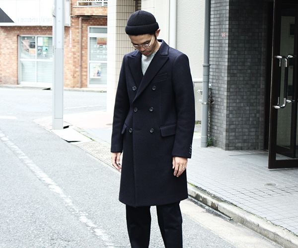 9/13(金)発売 SCYE “Wool Cashmere Melton Double Breasted Coat