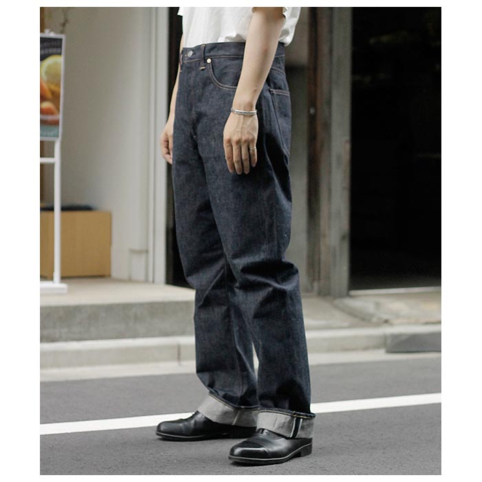 ドゥニーム DENIME 1954モデル 5ポケット デニムパンツ 茶綿混