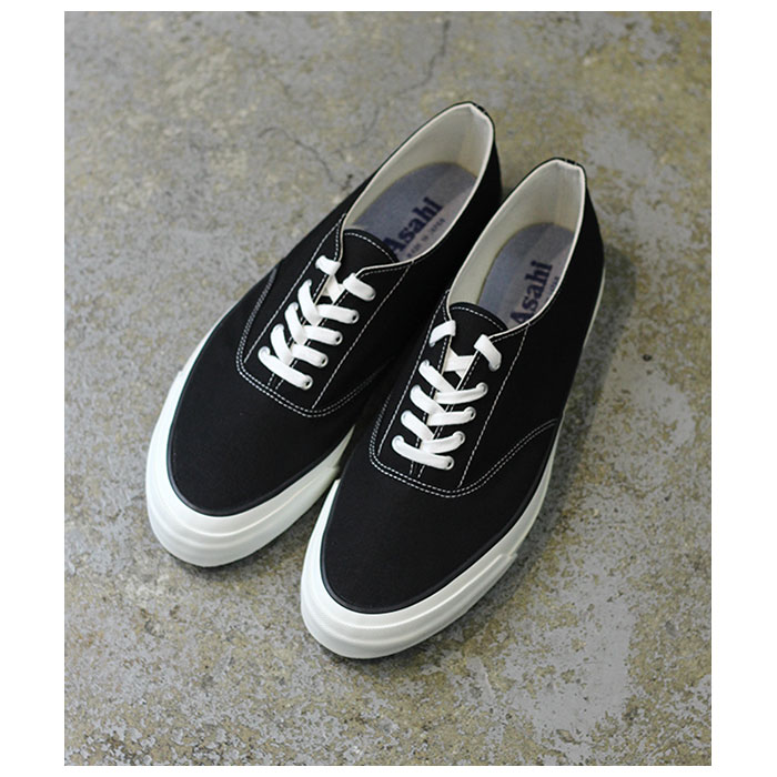 アサヒ ASAHI DECK SHOES BLACK ブラック デッキシューズ スニーカー