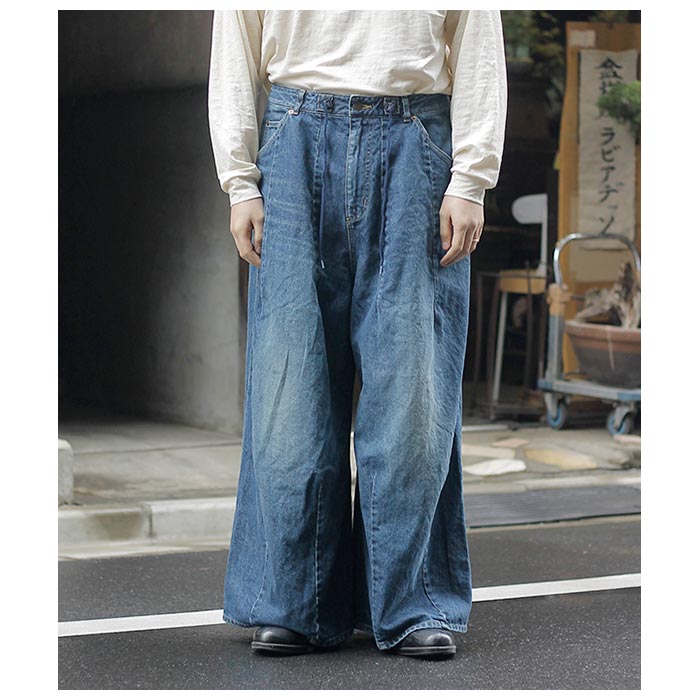 ニードルズ NEEDLES 12ozデニム ヒザデル バギー パンツ H.D. Buggy