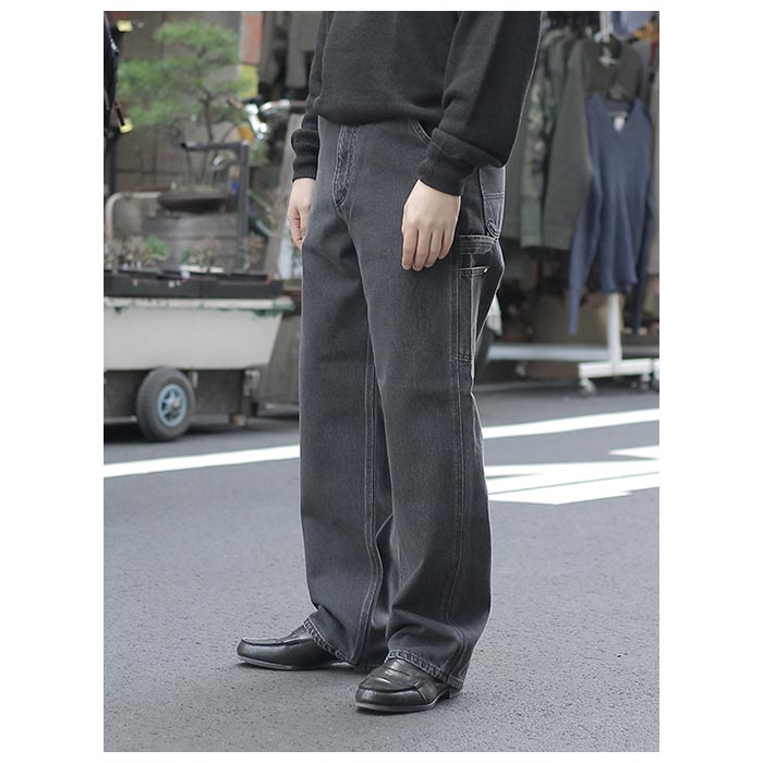 orSlow オアスロウ ルーズフィット ペインター パンツ ブラック デニム